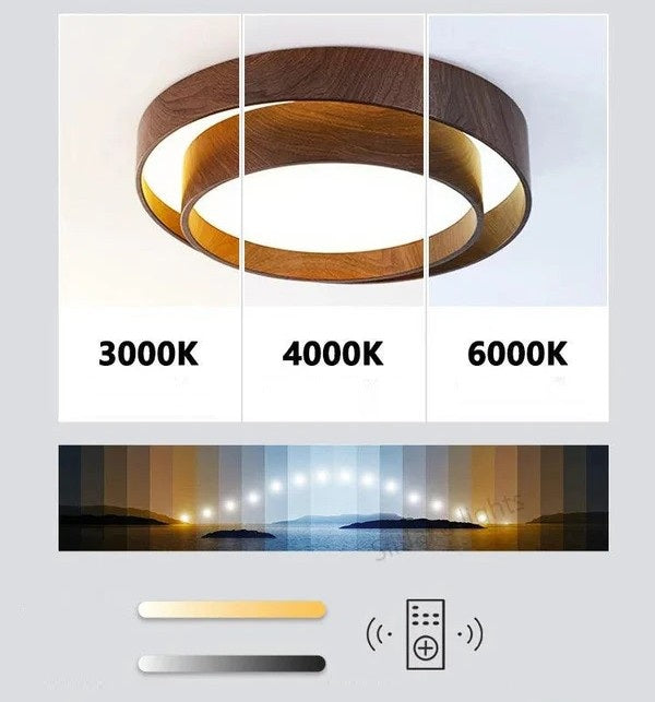 Clemens™ | Walnut Ceiling Light