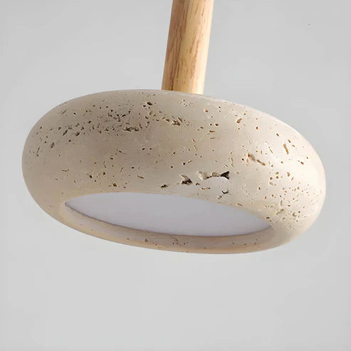 Wyla™ | LED pendant made of natural stone