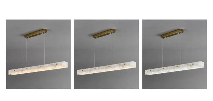 Yilan™ | Modern linear marble pendant light