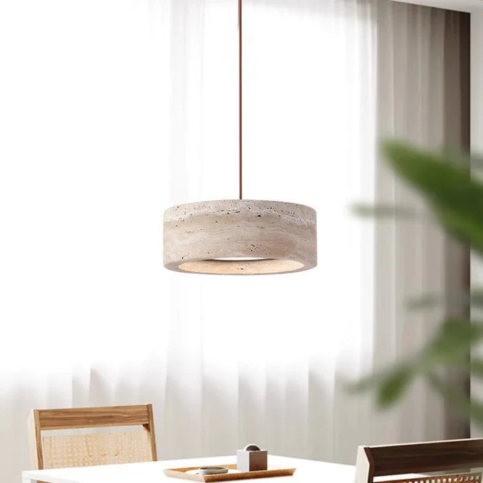 Feldor™ | LED pendant light made of stone