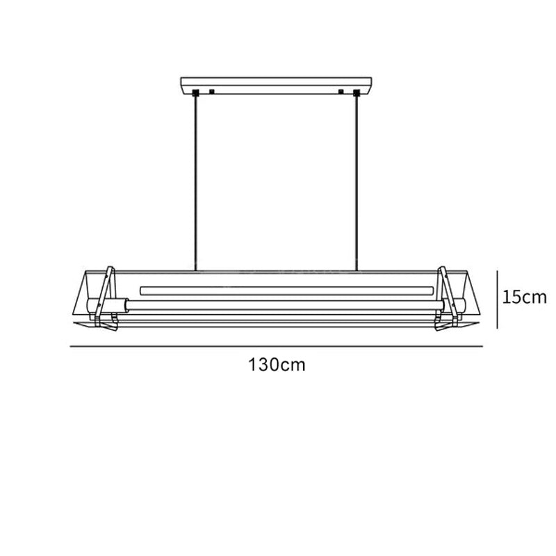 Velino™ | Industrial triangular glass lamp