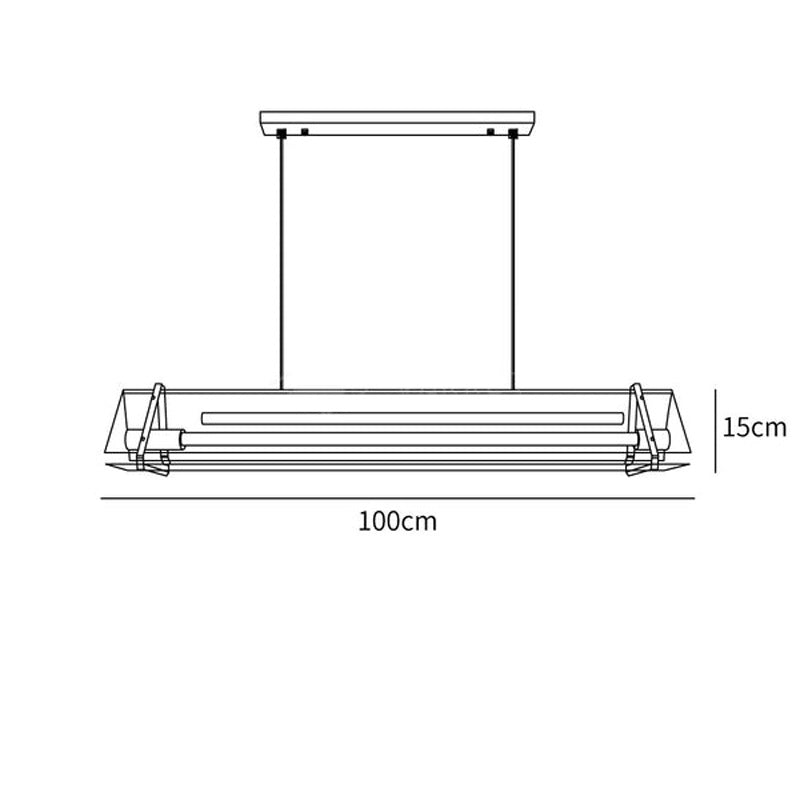 Velino™ | Industrial triangular glass lamp