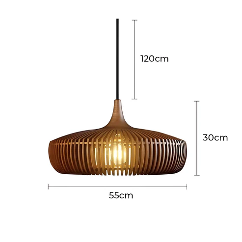 Velora™ | Rustic wooden pendant light
