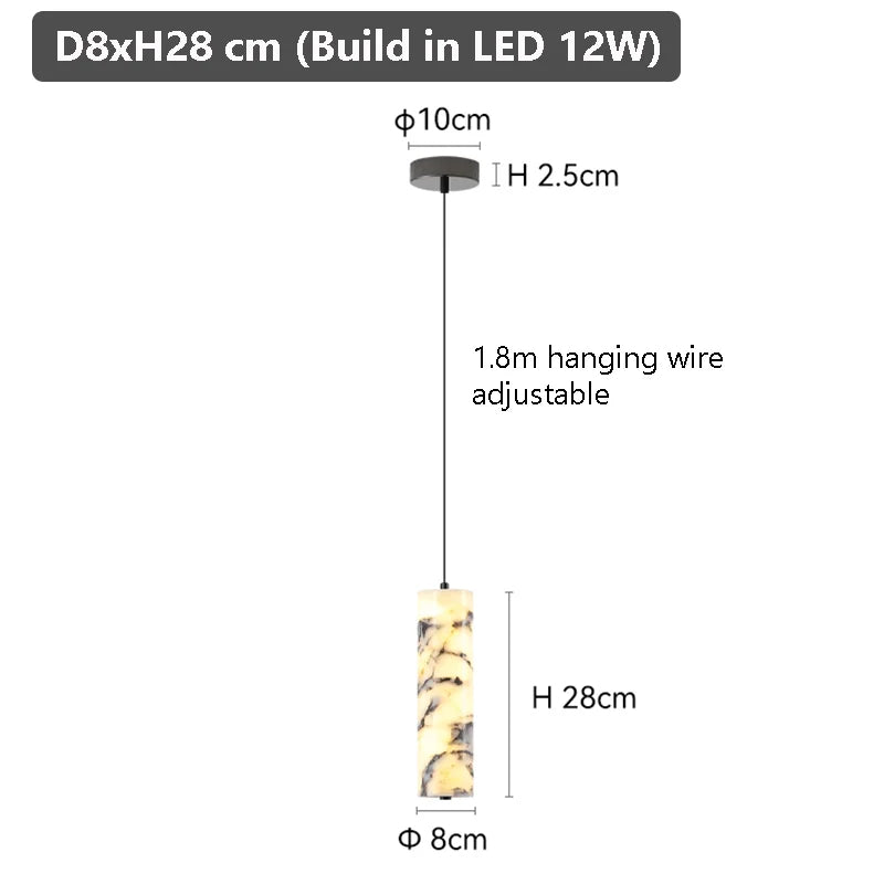 Xuna™ | Nordic Marble Glow Pendant Light