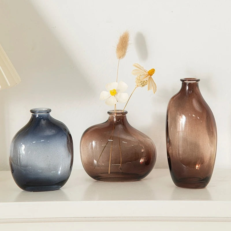 Homedeco 35™ | Elegant brown glass vase