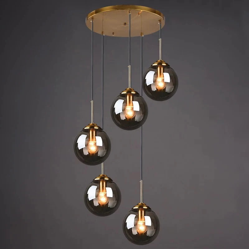 Jovian™ | Elegant glass globe pendant light