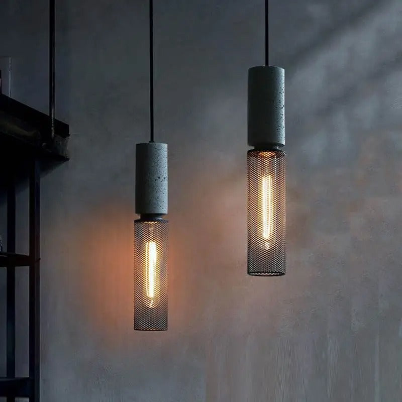 Soluvia™ | Industrial Cement Pendant Light Set