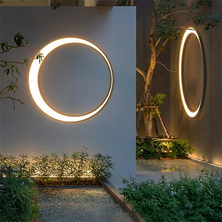 Xara™ | Moon-shaped outdoor wall light