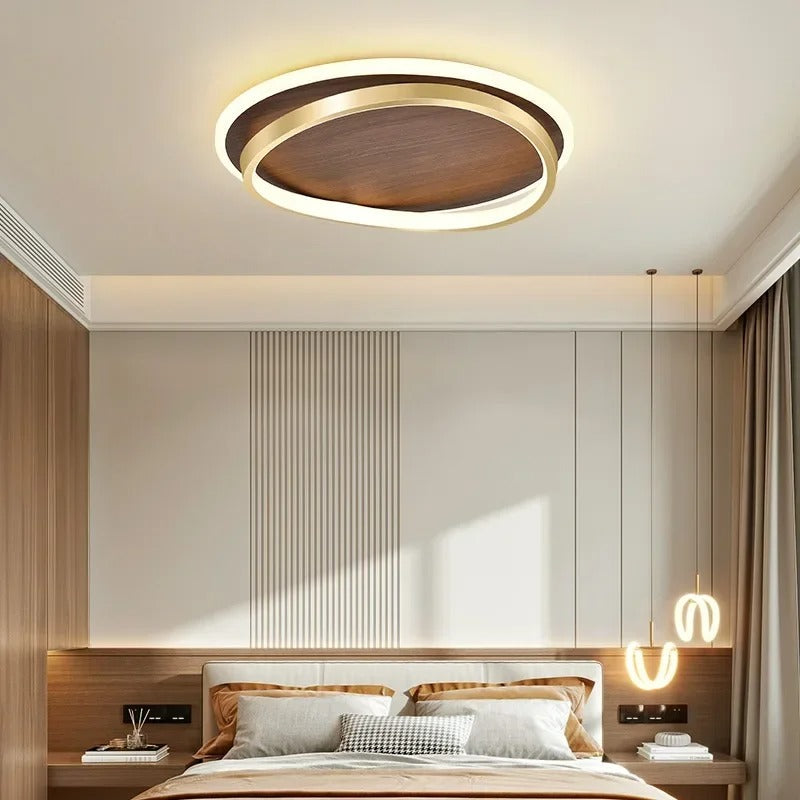 Kaia™ | Walnut LED Ceiling Light