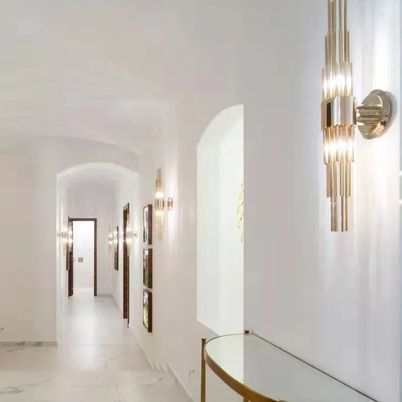 Syloria™ | Gold Crystal Wall Lamp