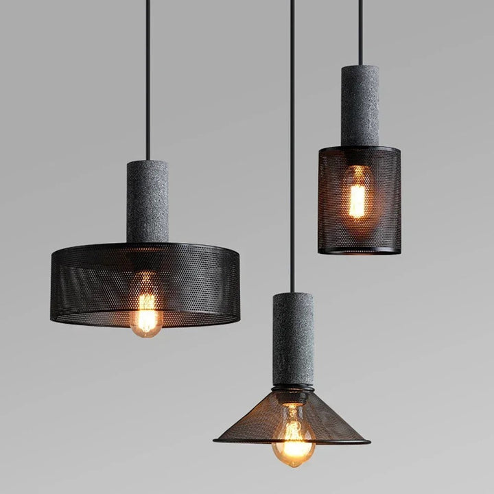 Soluvia™ | Industrial Cement Pendant Light Set