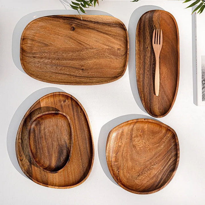 Kumo™ | Rustic acacia wood serving trays