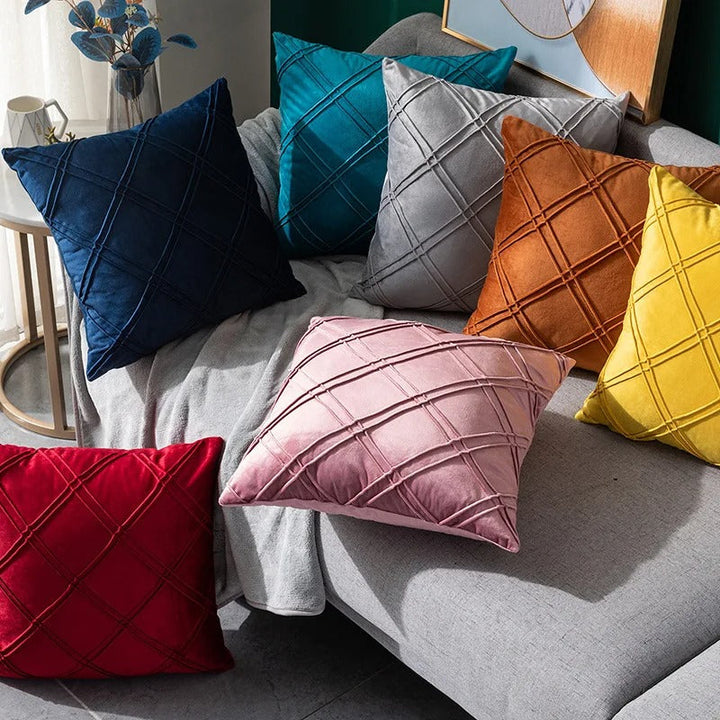 Firenze™ | Velvet cushion covers with a crinkled look