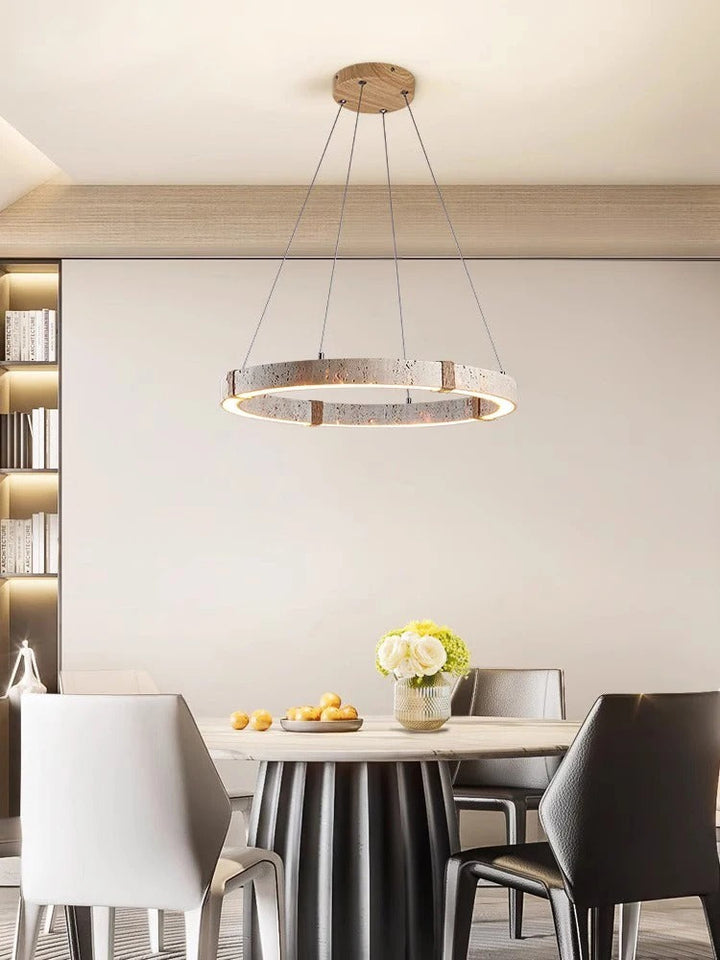 Rome™ | Chandelier made of stone and steel