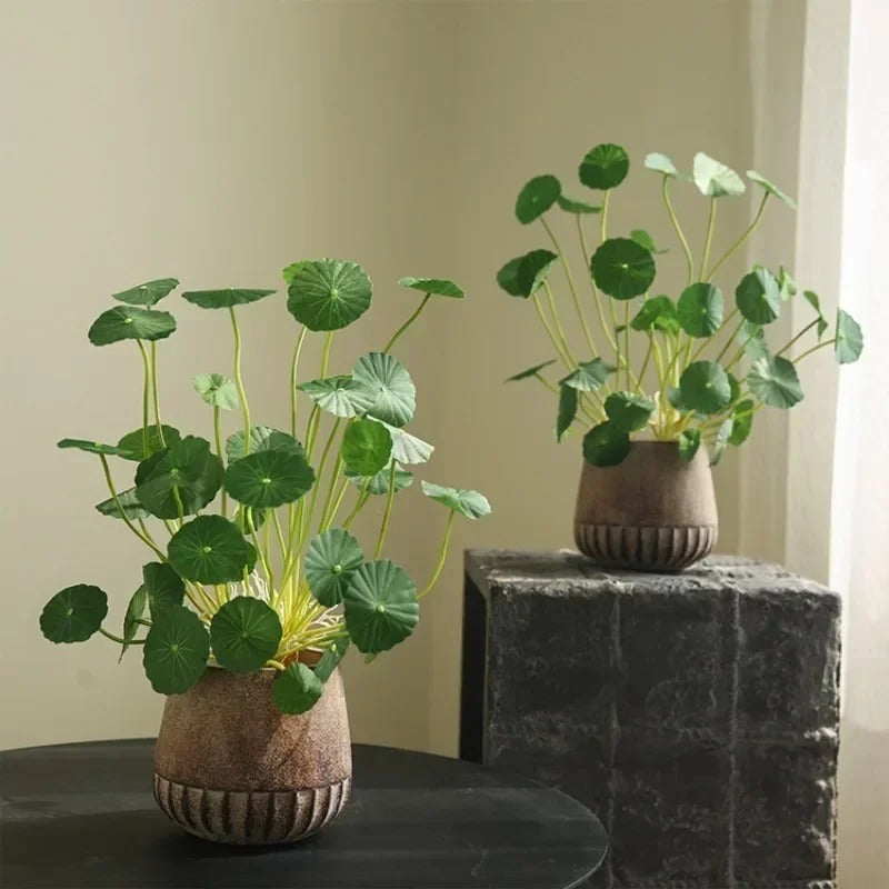 Aeloria™ | Artificial Mini Lotus Leaf Plant