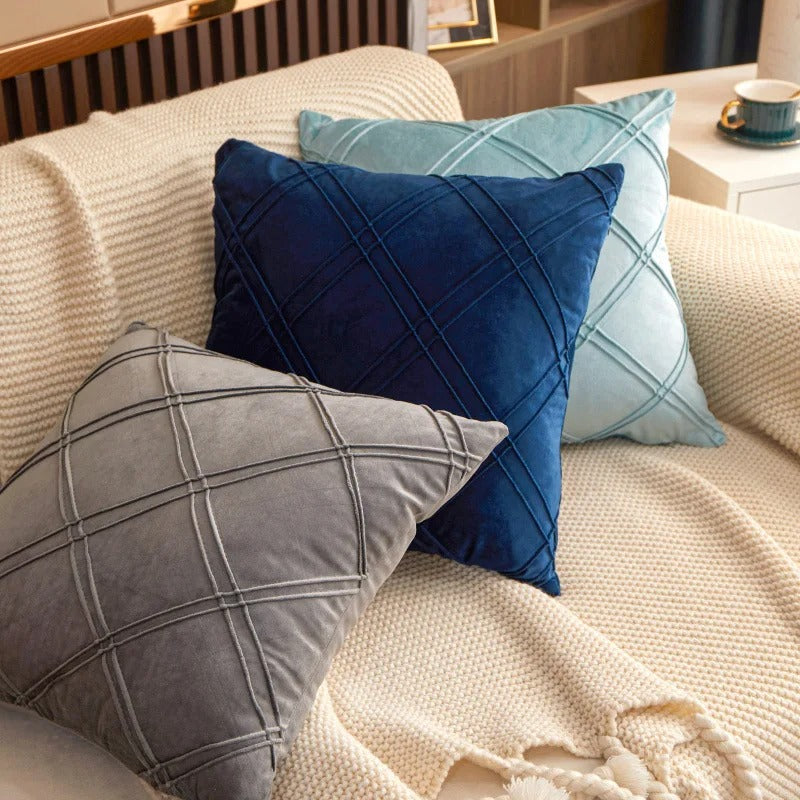 Firenze™ | Velvet cushion covers with a crinkled look