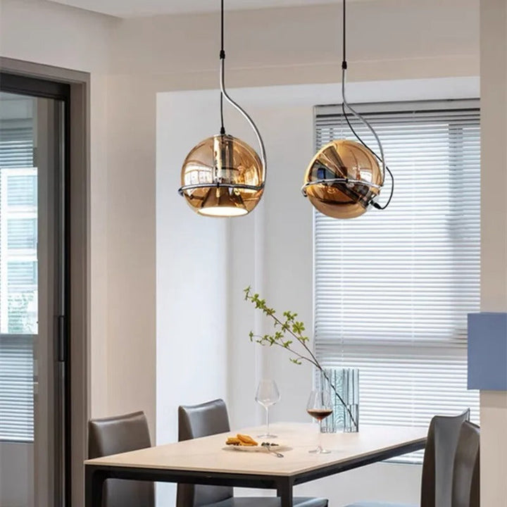 Senta™ | Retro glass hanging lamp