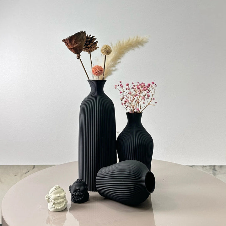 Niva™ | Modern decorative vases with fluting