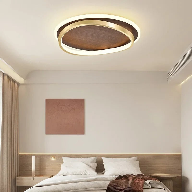 Kaia™ | Walnut LED Ceiling Light