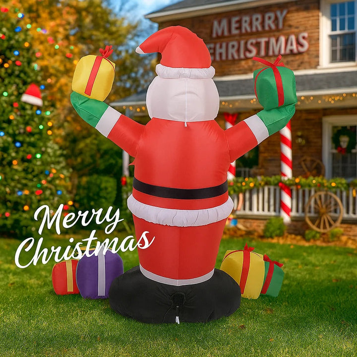 Christmas 9™ | Inflatable Santa Claus with Reindeer