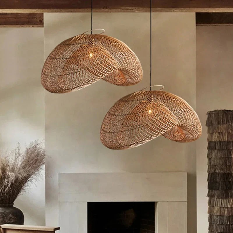 Duna™ | Vintage Rattan Pendant Light
