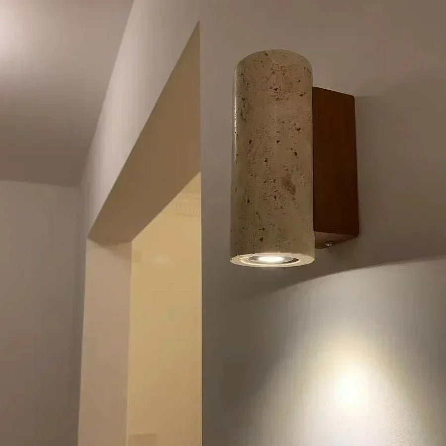 Isla™ | Modern LED wall light made of stone