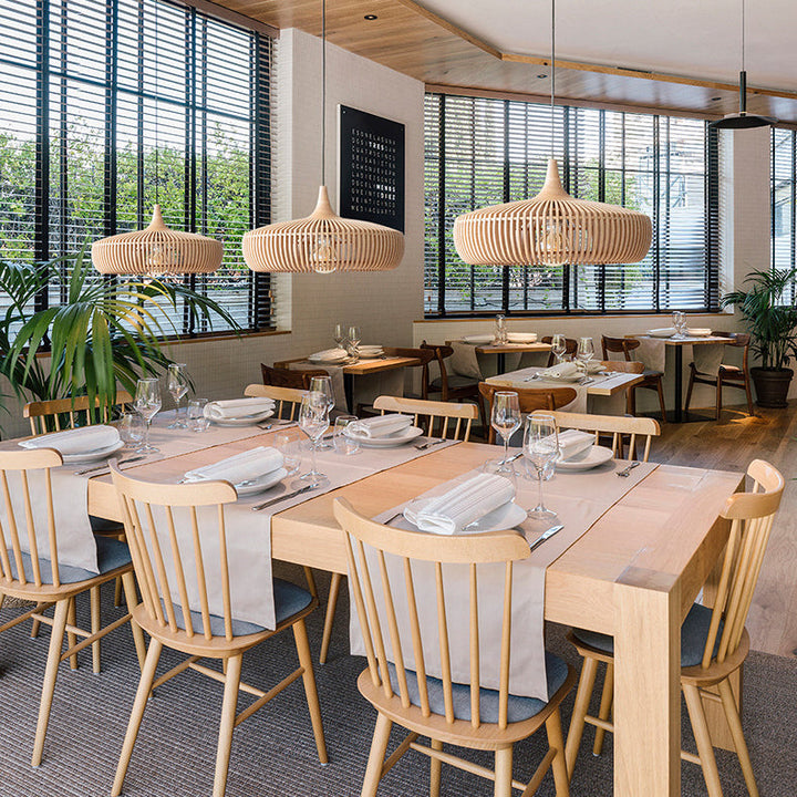 Velora™ | Rustic wooden pendant light