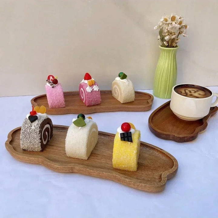 Haruki™ | Classic Wooden Serving Tray Set