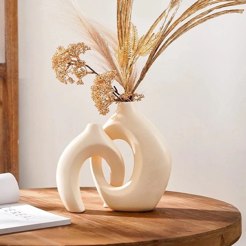 Moro™ | Bohemian Geometric Ceramic Vase Set