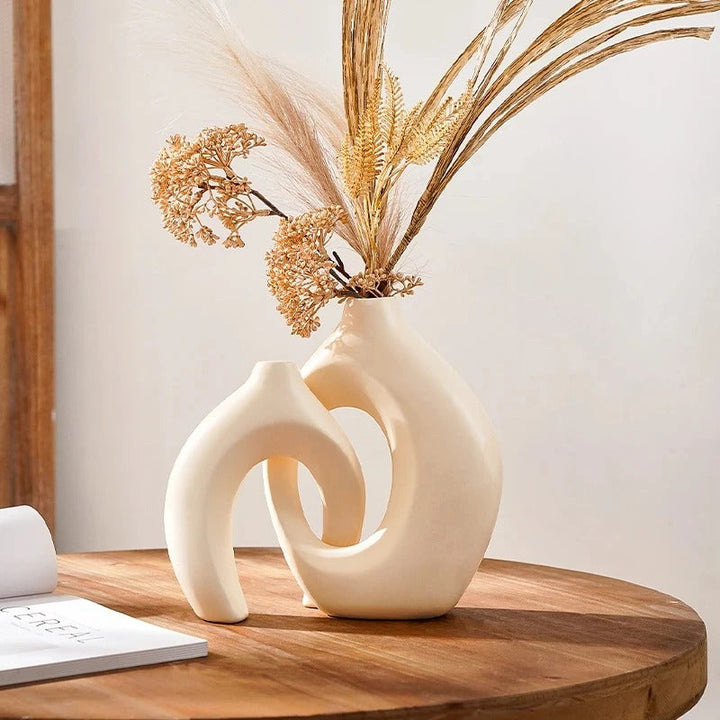 Moro™ | Bohemian Geometric Ceramic Vase Set