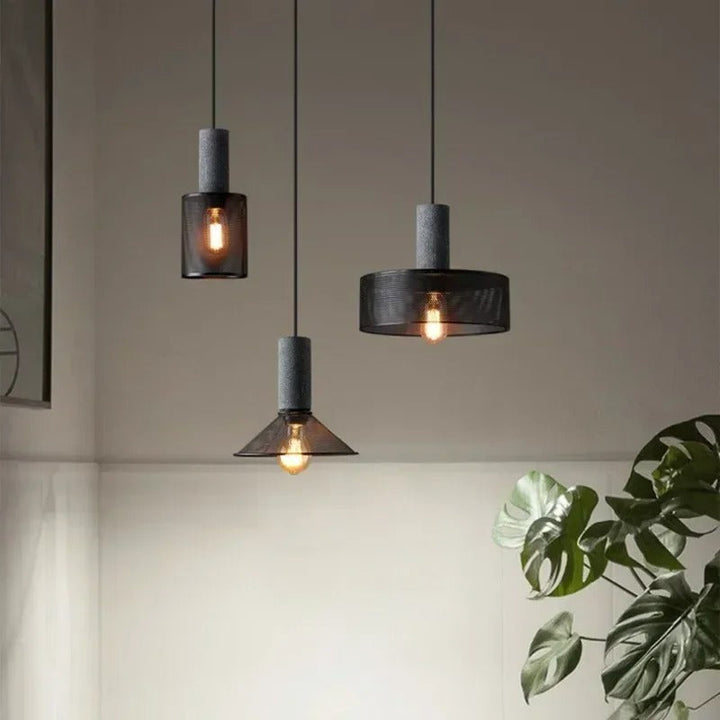 Soluvia™ | Industrial Cement Pendant Light Set