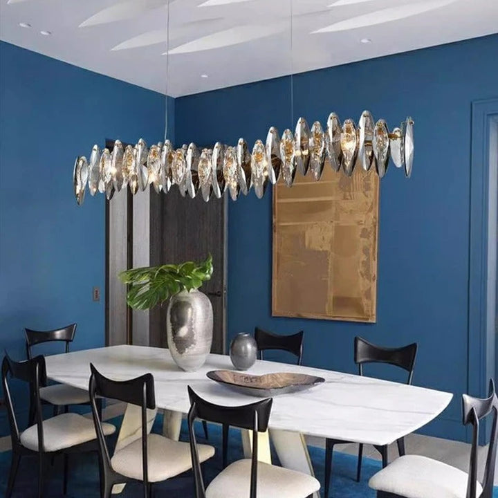 Hira™ | Wave Crystal Dining Chandelier