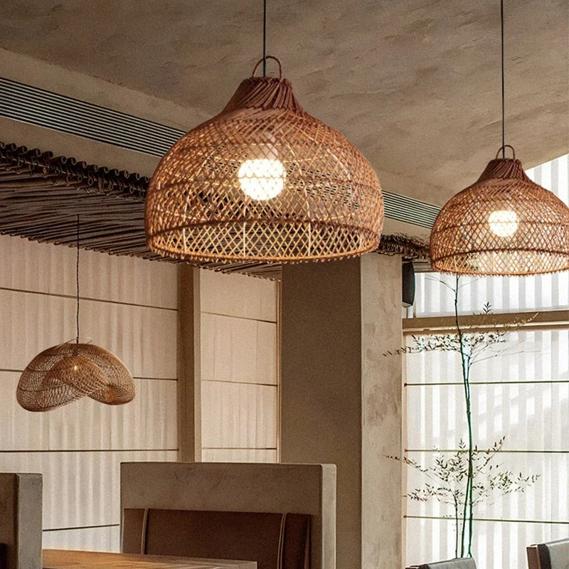 Duna™ | Vintage Rattan Pendant Light