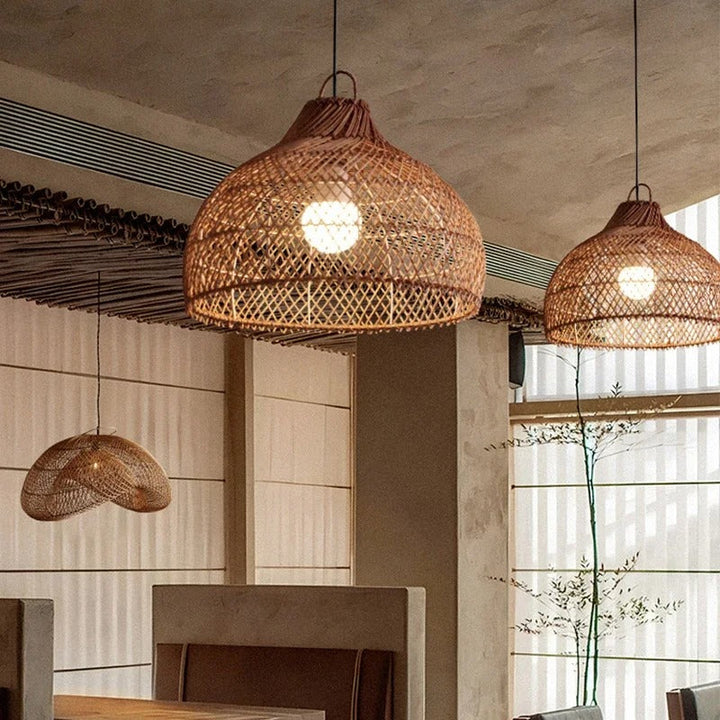 Duna™ | Vintage Rattan Pendant Light