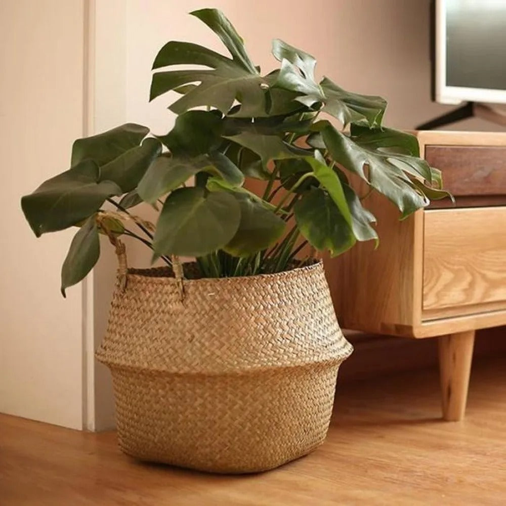 Helene™ | Natural basket made of seagrass