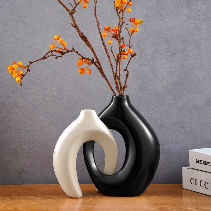 Moro™ | Bohemian Geometric Ceramic Vase Set