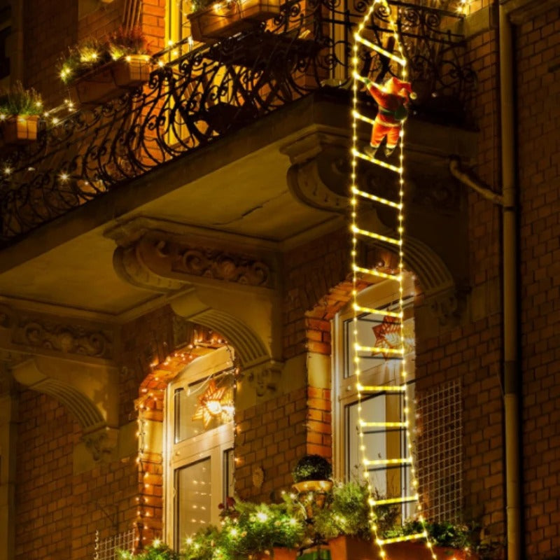 Niklas™ | Festive Santa Ladder Lights