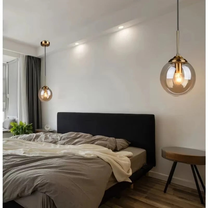 Jovian™ | Elegant glass globe pendant light