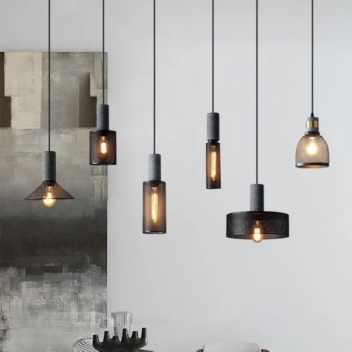 Soluvia™ | Industrial Cement Pendant Light Set