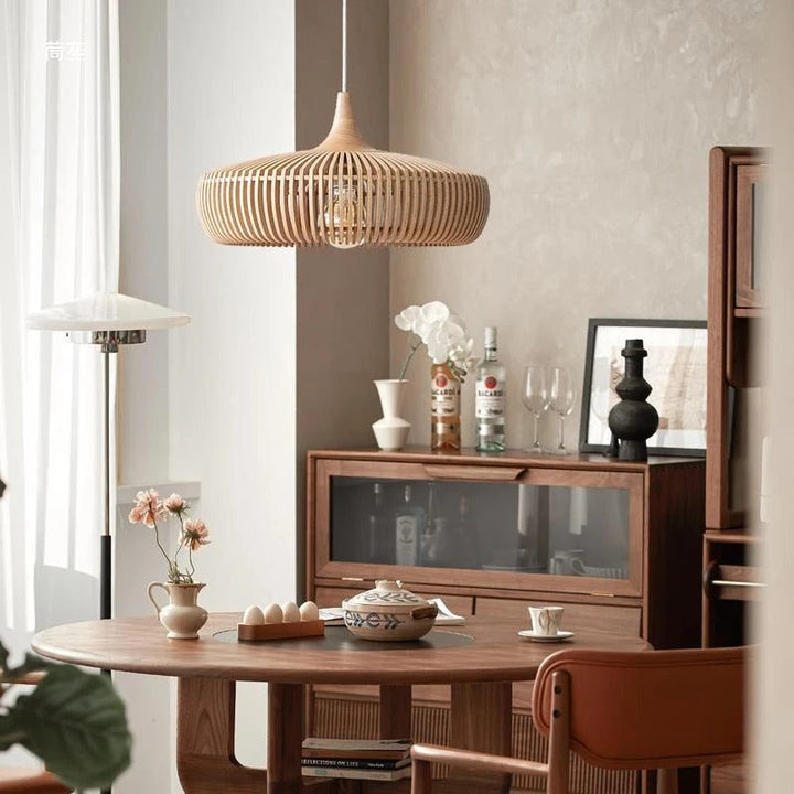 Velora™ | Rustic wooden pendant light