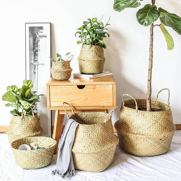Helene™ | Natural basket made of seagrass
