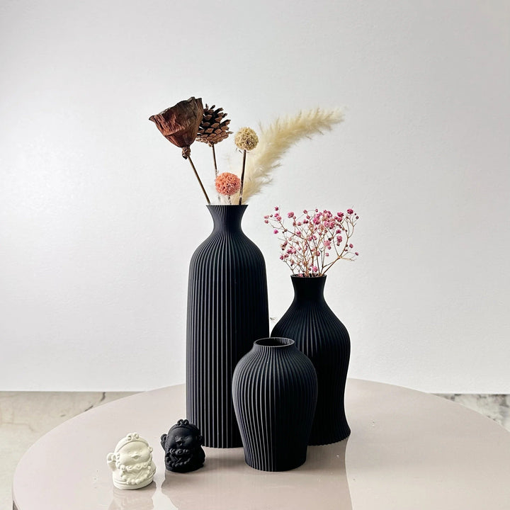 Niva™ | Modern decorative vases with fluting