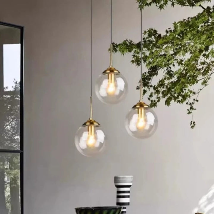 Jovian™ | Elegant glass globe pendant light