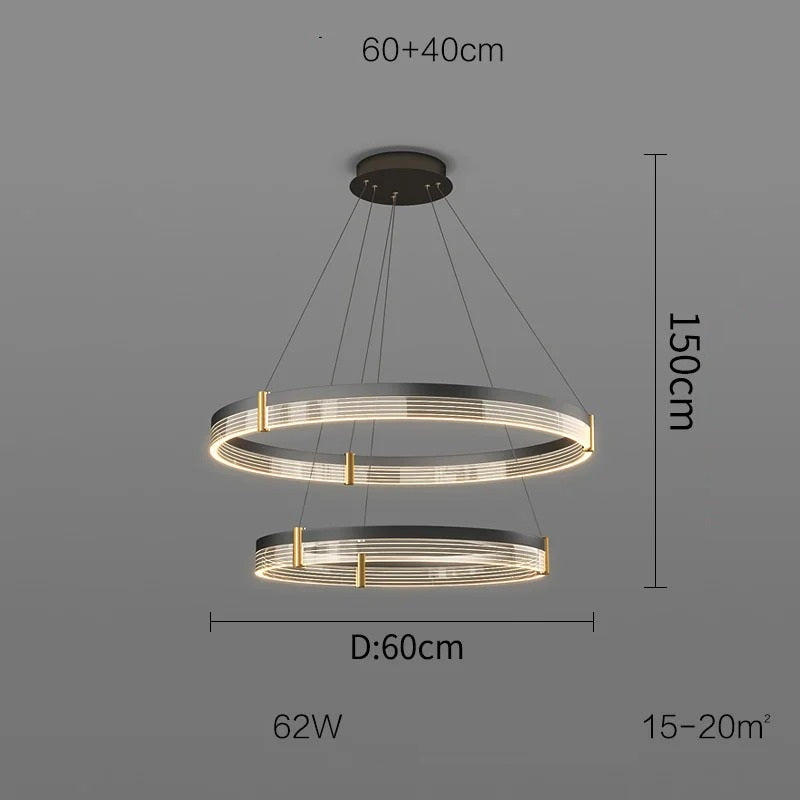 Syravon™ | Modern Round LED Chandelier