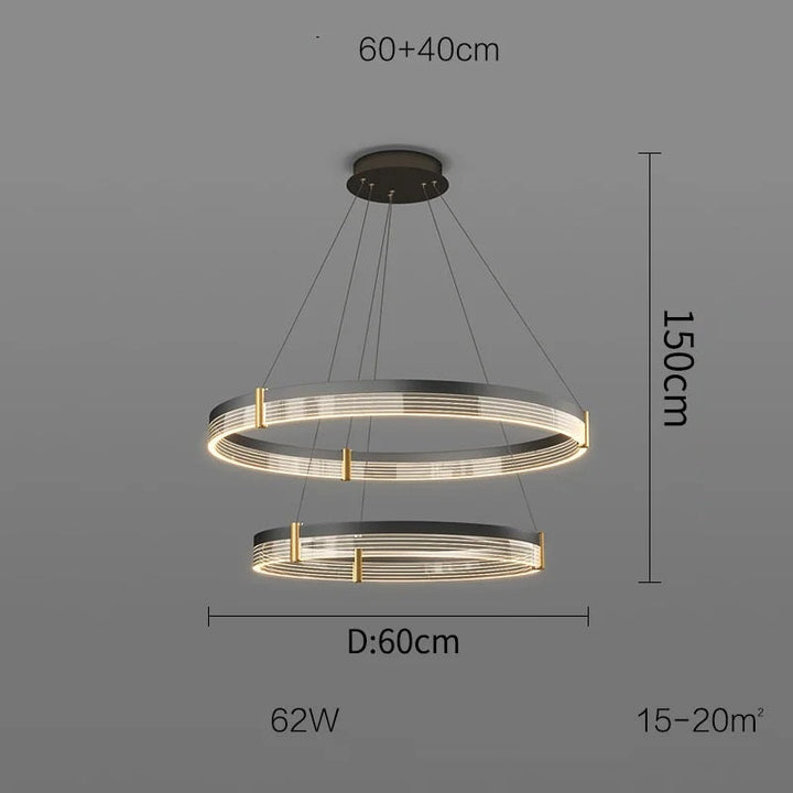 Syravon™ | Modern Round LED Chandelier