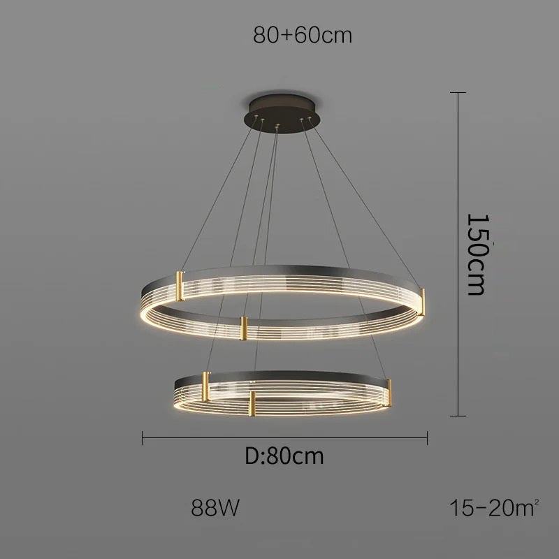 Syravon™ | Modern Round LED Chandelier
