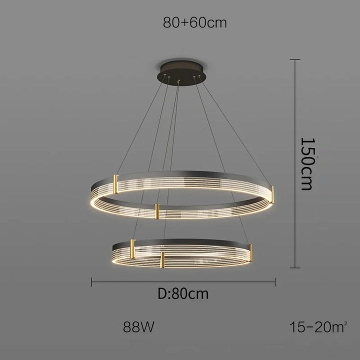 Syravon™ | Modern Round LED Chandelier