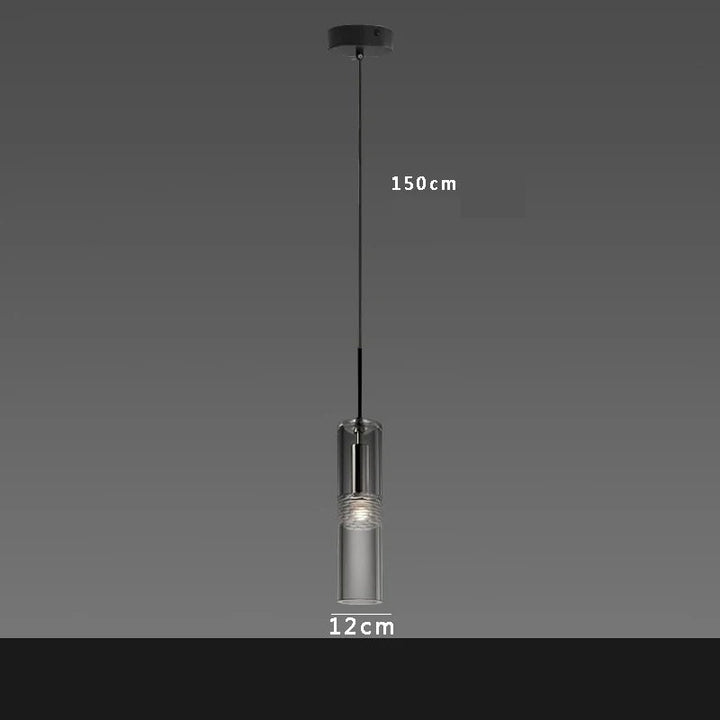 Yara™ | Luxurious copper crystal pendant light