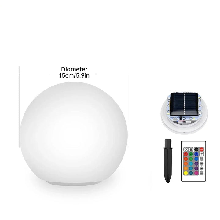 Glow™ | Spherical Solar LED Garden Light
