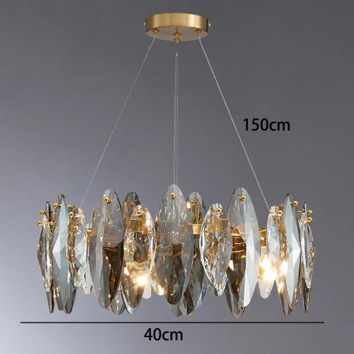 Hira™ | Wave Crystal Dining Chandelier